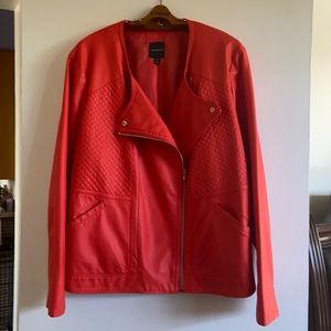 Lane Bryant Orange zipper jacket